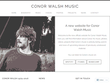 Tablet Screenshot of conorwalshmusic.com